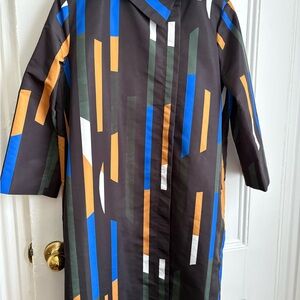 COS Multicolor Patterned Trench Coat